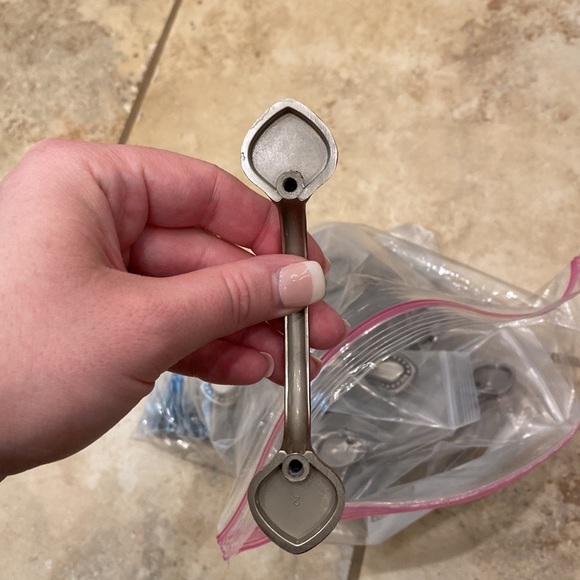 GlideRite Set of 18 3” center pewter brushed nickel cabinet handles hardware - Picture 6 of 6